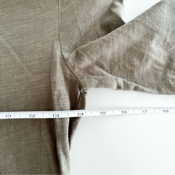 Michael Kors Top Long Sleeved Gold-Toned Chain Tie Green Women's S Knit Stretchy - Picture 5 of 7